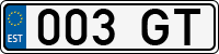 License plate of Estonia, Trailers