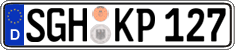 German license plate, Regular plates