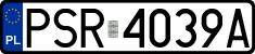 License plates of Poland, Regular car plates