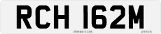 License plate of the United Kingdom, 1963 year system
