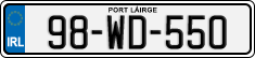 License plate of Ireland, Regular plates