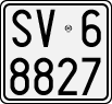 License plate of Italy, Motorcycles (1927 year series)