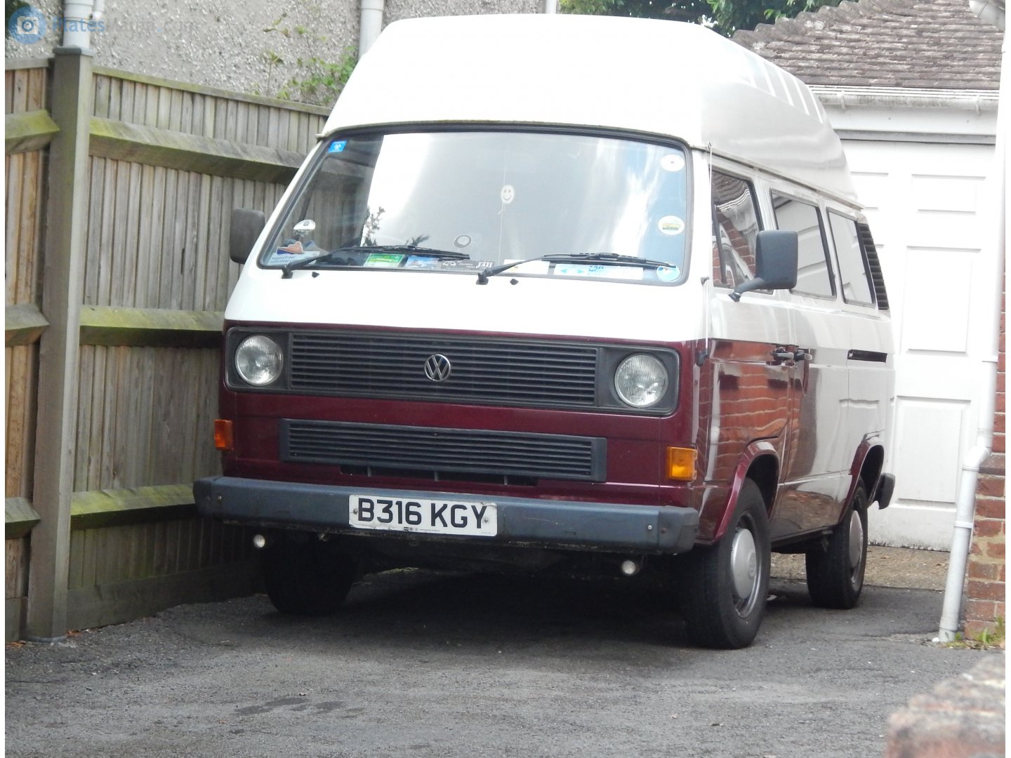 B316KGY, Volkswagen Transporter 3rd gen Van (T3), 1979–1992