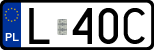 License plates of Poland, Regular car plates