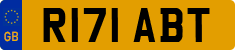 License plate of the United Kingdom, 1983 year system
