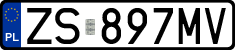 License plates of Poland, Regular car plates
