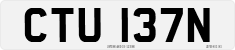 License plate of the United Kingdom, 1963 year system
