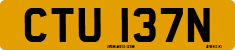 License plate of the United Kingdom, 1963 year system
