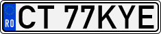 License plate of Romania, Regular plates