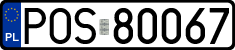 License plates of Poland, Regular car plates