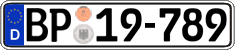 German license plate, Authorities and federal agencies