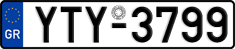 License plate of Greece, Cars