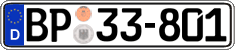 German license plate, Authorities and federal agencies