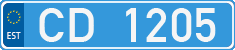 License plate of Estonia, Diplomatic