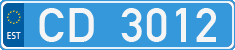 License plate of Estonia, Diplomatic
