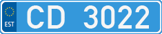 License plate of Estonia, Diplomatic