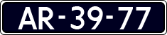 License plate of the Netherlands, Imported oldtimers (cars)