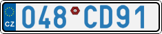 License plate of the Czech Republic, Diplomatic