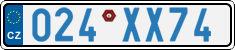 License plate of the Czech Republic, Diplomatic