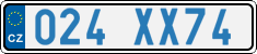 License plate of the Czech Republic, Diplomatic