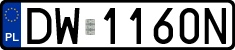 License plates of Poland, Regular car plates