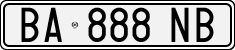 License plate of Italy, Cars (1994 year series)