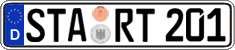 German license plate, Regular plates