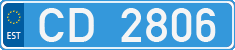 License plate of Estonia, Diplomatic