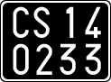 License plate of Italy, Cars (1927 year series)