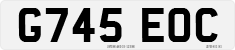 License plate of the United Kingdom, 1983 year system