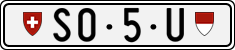 License plate of Switzerland, Dealer (with 