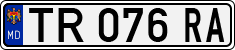 License plate of Moldova, Trailers (1992)