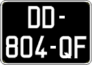 French license plate, SIV (oldtimers)