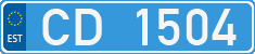 License plate of Estonia, Diplomatic