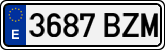 License plates of Spain, Ordinary (2000)