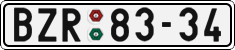 License plate of the Czech Republic, Cars (1960)