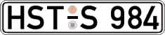 German license plate, Regular plates