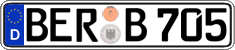 German license plate, Regular plates