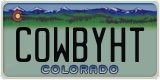 Colorado, Vanity Plates