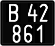 License plate of Austria, 1947 year system