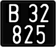 License plate of Austria, 1947 year system