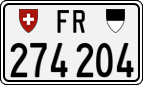 License plate of Switzerland, Cars