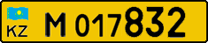 License plate Kazakhstan, Diplomatic