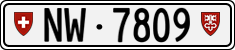 License plate of Switzerland, Cars