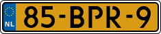 License plate of the Netherlands, Heavy Commercial Vehicles (1994 system)