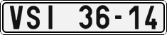 License plate of the Czech Republic, Cars (1960)