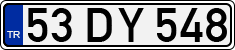 License plate of Turkey, Regular plates