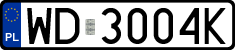License plates of Poland, Regular car plates