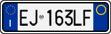 License plate of Italy, Cars (1994 year series)