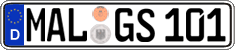 German license plate, Regular plates